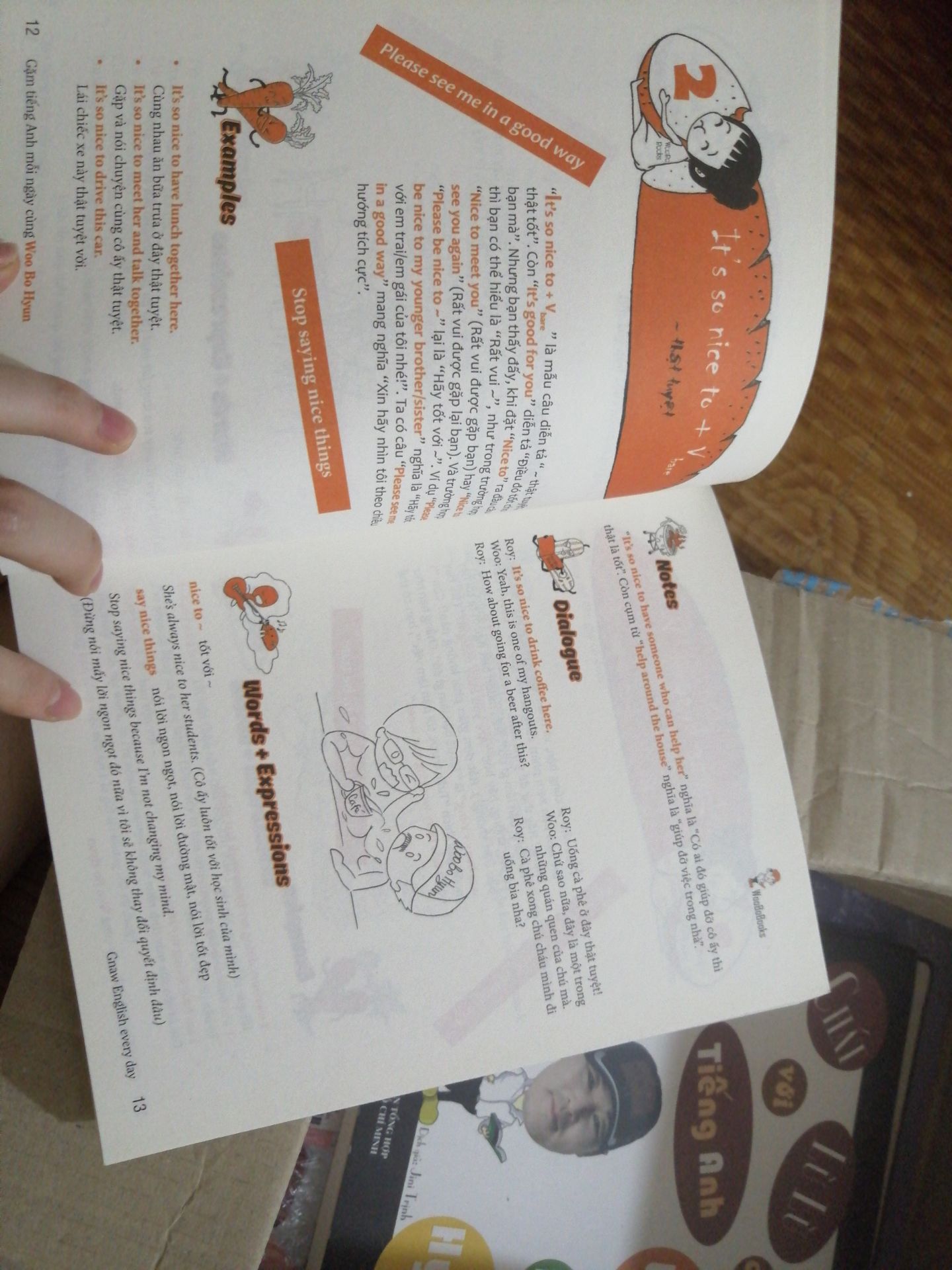 mình mới bắt đầu học tiếng Anh nên quyển sách này sẽ giúp việc học của mình trở nên thú vị hơn nữa