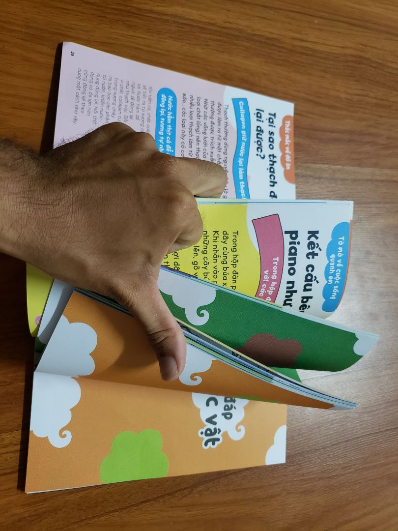 Nội dung thì hay, nhiều hình ảnh minh họa đẹp mắt, trẻ rất thích. nhưng bìa sách rất dễ sức ra.