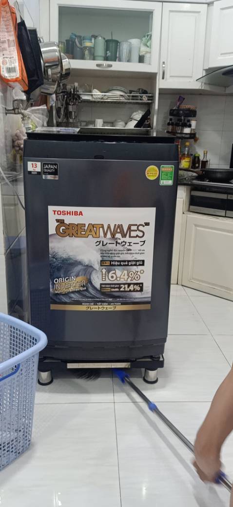 Máy giặt êm , giặt đc nhiều đồ , máy loại này chạy bền , nv giao hàng tận nhà, nhiệt tình