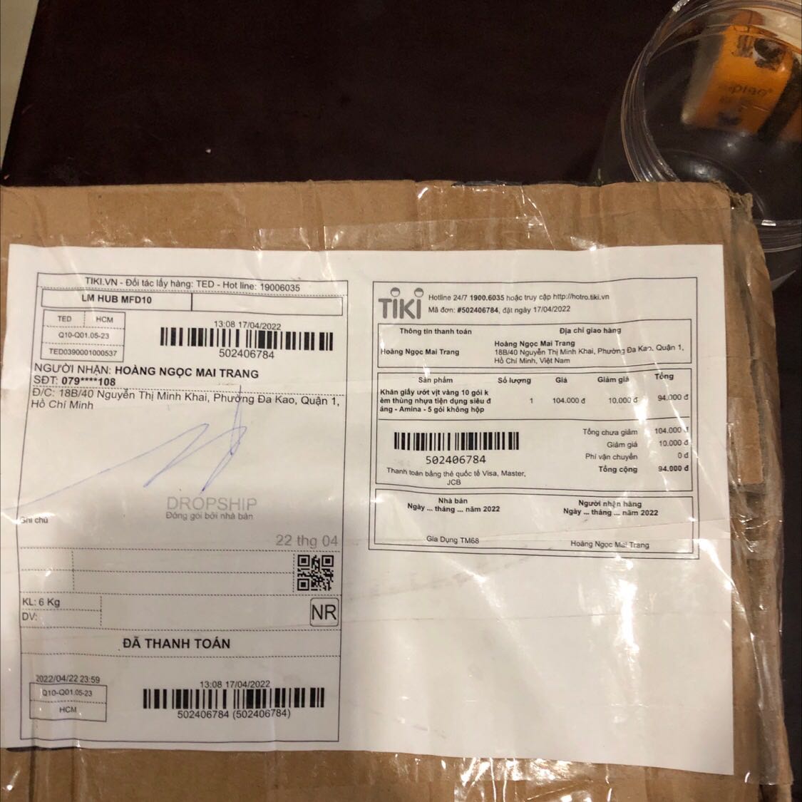 Đặt combo 10 bịch, giao đến thùng rách bên trong chỉ có 5 bịch. Vậy 5 bịch còn lại đâu?????