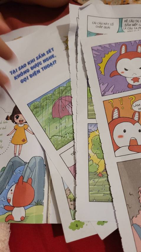 Chất lượng đóng sách quá tệ,bé chỉ mở đến lần thứ 2 là rớt