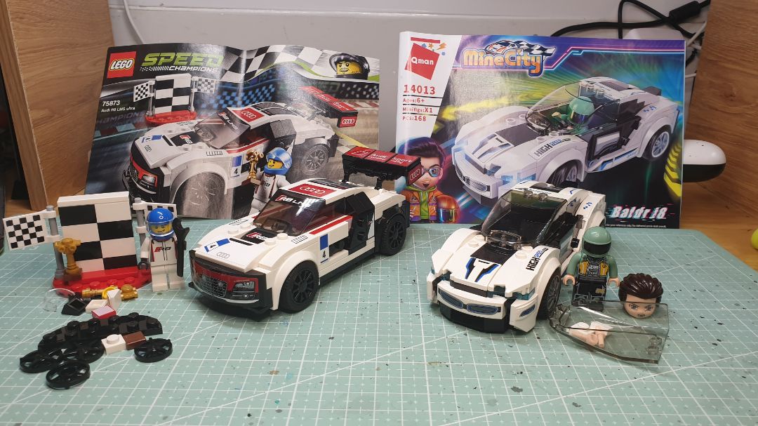 Chất nhựa khoảng 7/10 so với hàng Lego, ko bóng đẹp bằng, tuy nhiên giá chỉ bằng 1/4 Lego nên rất hợp lý. Sách hướng dẫn lắp ráp cũng rất rõ ràng dù ko trực quan bằng Lego. Tóm lại là thương hiệu này đáng mua chơi.