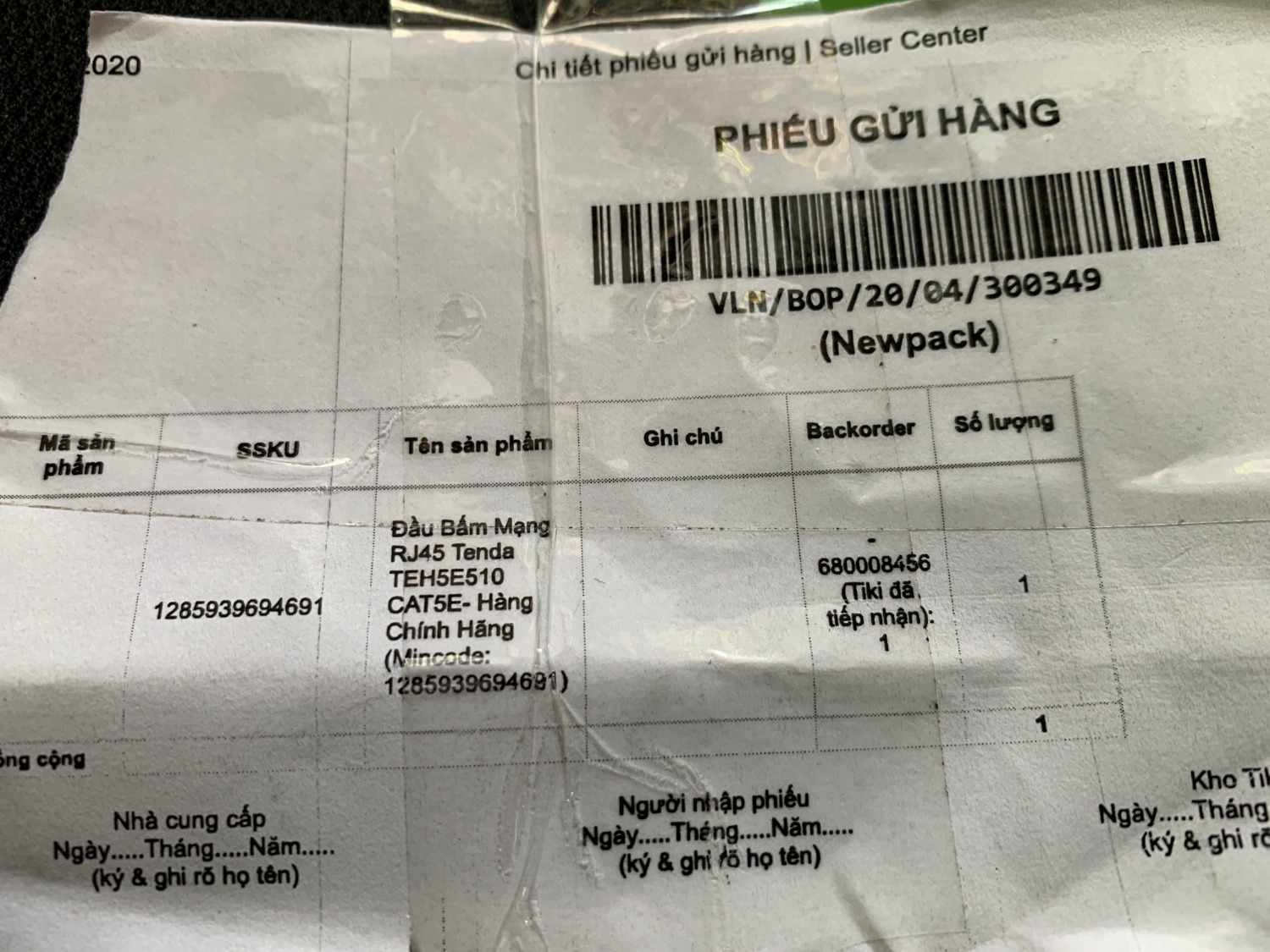 Tiki giao hàng chậm
shop giao hàng không đúng loại
Mua TEH5E510  thì lại giao TENDA TD-1013C