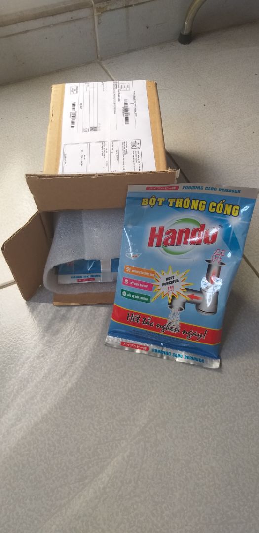 Đóng gói tốt. Chất lượng tốt. Cần biết cách dùng: pha đúng lượng, đổ vào để càng lâu càng tốt vì có thể hóa chất này làm rã từ từ các chất bám đóng. Sử dụng đỡ nguy hiểm hơn loại dung dịch có tác dụng nhanh.