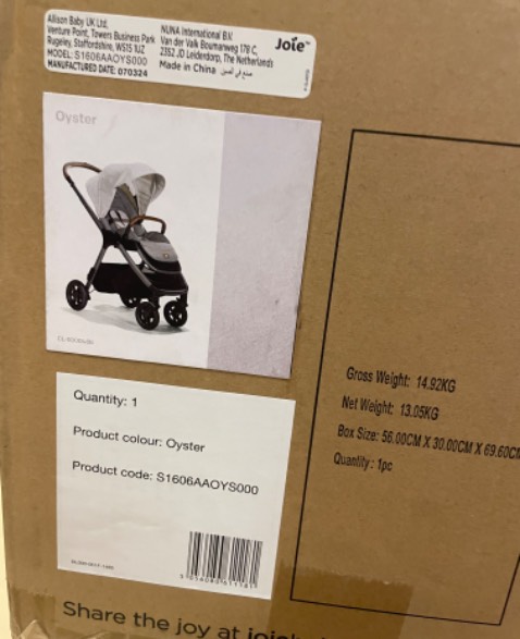 GĐ tôi nhận được hàng rất nhanh! Model Finiti được đóng gói rất cẩn thận! Hàng giao rất đẹp và chất lượng rất ok ! Sẽ tiếp tục ủng hộ sản phẩm Joie 👍👍