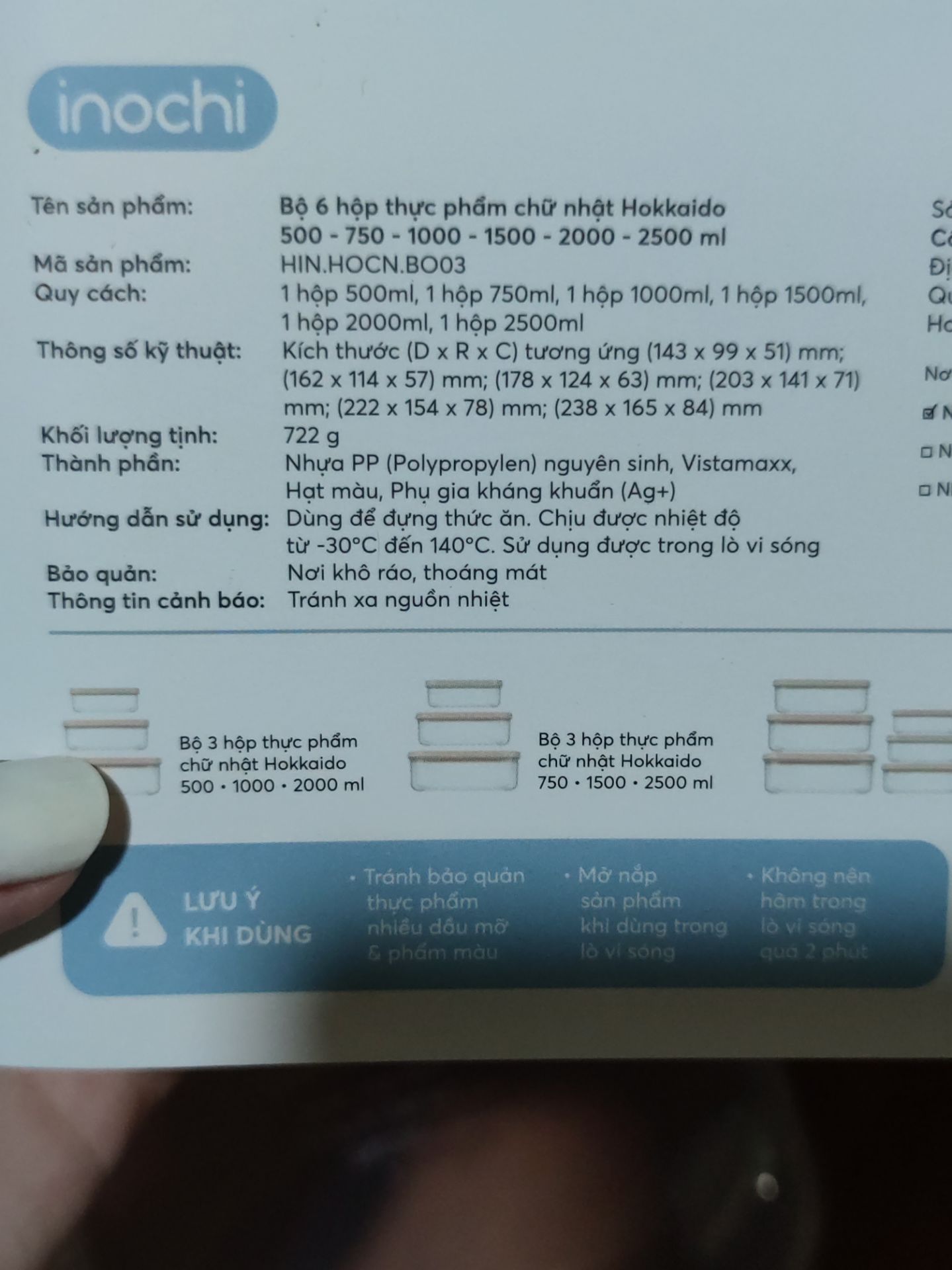 Sản phẩm đẹp, đóng gói chắc chắc. Nhưng 1 điểm trừ vì HDSD bảo chịu được nhiệt đến 140 độ C và sử dụng được trong lò vi sóng nhưng thật sự không chịu được nhiệt.