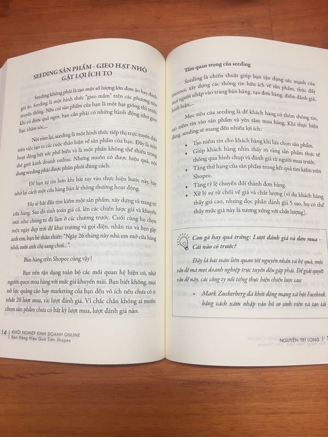 Mình thu hoạch được nhiều điều hay ho sau khi đọc xong quyển sách này, nội dung sách phù hợp cho người mới như mình lẫn người đang bán hàng trên ***. 

Sách đóng gói ok, bạn giao hàng cũng vui vẻ nhiệt tình.