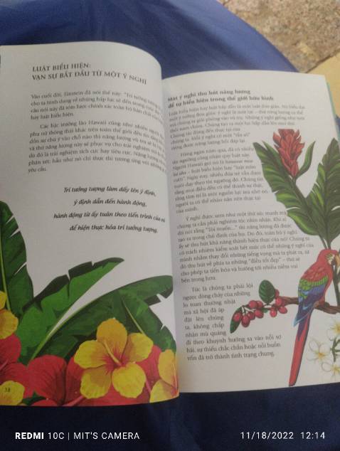 Cách trình bày màu mè đẹp mắt nhưng nội dung vô cùng nhạt nhẽo và cũ rích, góp nhặt lượm lặt từ những quyển sách self help khác. Đọc chưa đầy 15p đã hết cuốn sách vì đọc câu đầu đã đoán dc nội dung của cả đoạn. Đọc sách triết học hoặc tâm lý học Afred Adler xứng đáng hơn nhiều. Cực kỳ không khuyên quý vị nên mua.