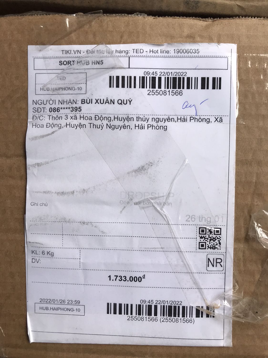 Hàng vận chuyển đến khách không nguyên vẹn,khiển bị dập vỡ .Hôm qua mình đã gửi ảnh và yêu cầu huỷ đổi trả lại hàng hoàn tiền.Rất mong nhận được sự quan tâm của shop với khách hàng sớm nhất.