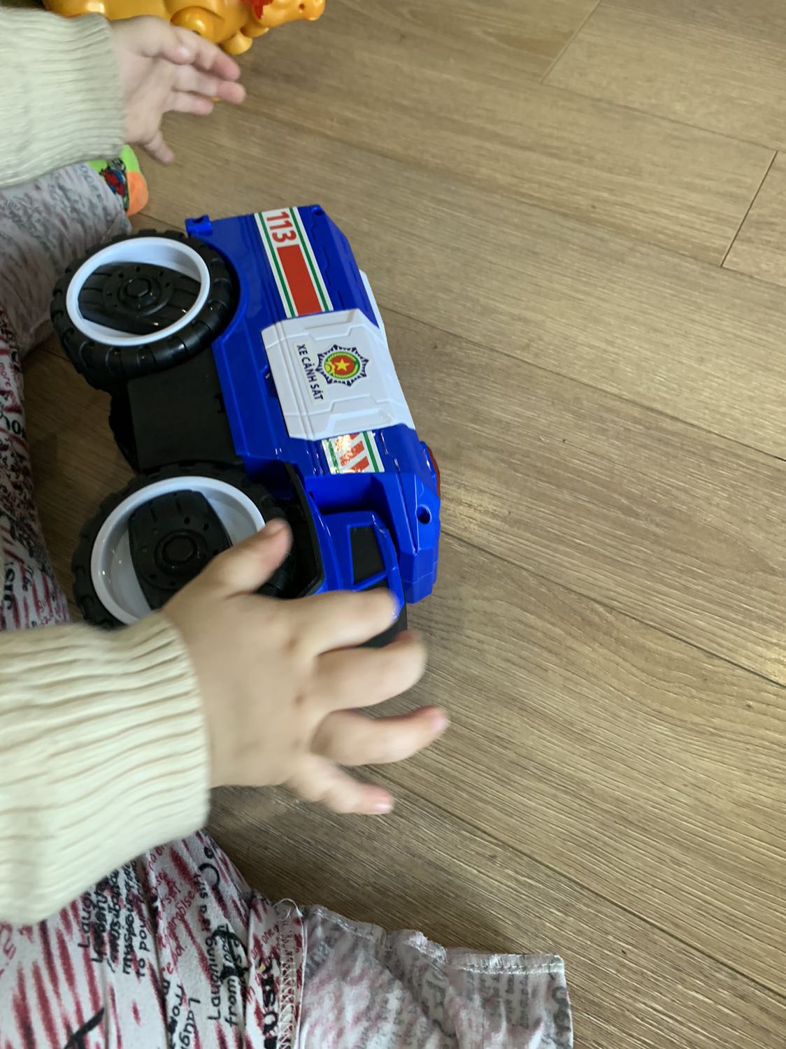 Giao hàng nhanh, đóng gói cẩn thận, chất liệu nhựa và hoàn thiện sản phẩm rất ok, bé nhà mình thấy mê và ôm luôn, cảm ơn shop