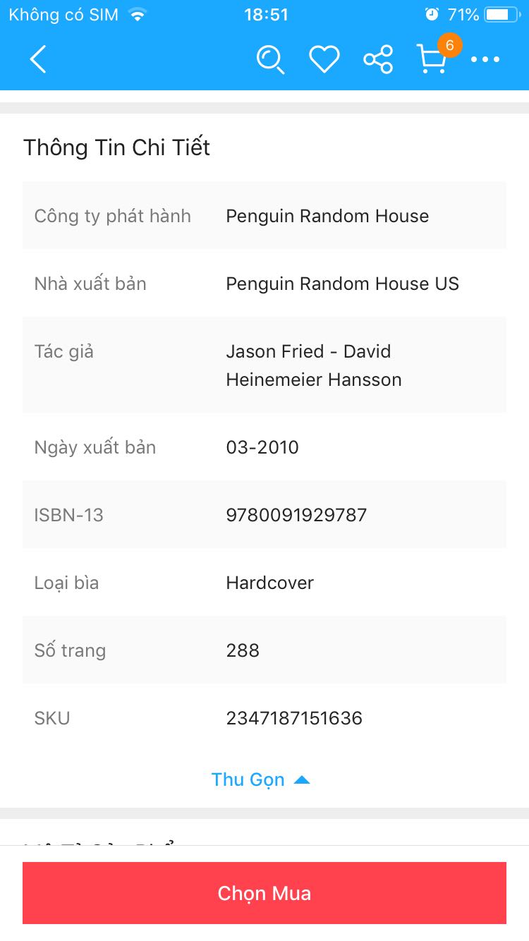 Thông tin mô tả ghi là bản hardcover, nhưng sách được giao là paperback
Bìa sách bị cong, nhiều vết xước như sách đã qua sử dụng
Đề nghị các bạn đổi lại sách cho mình