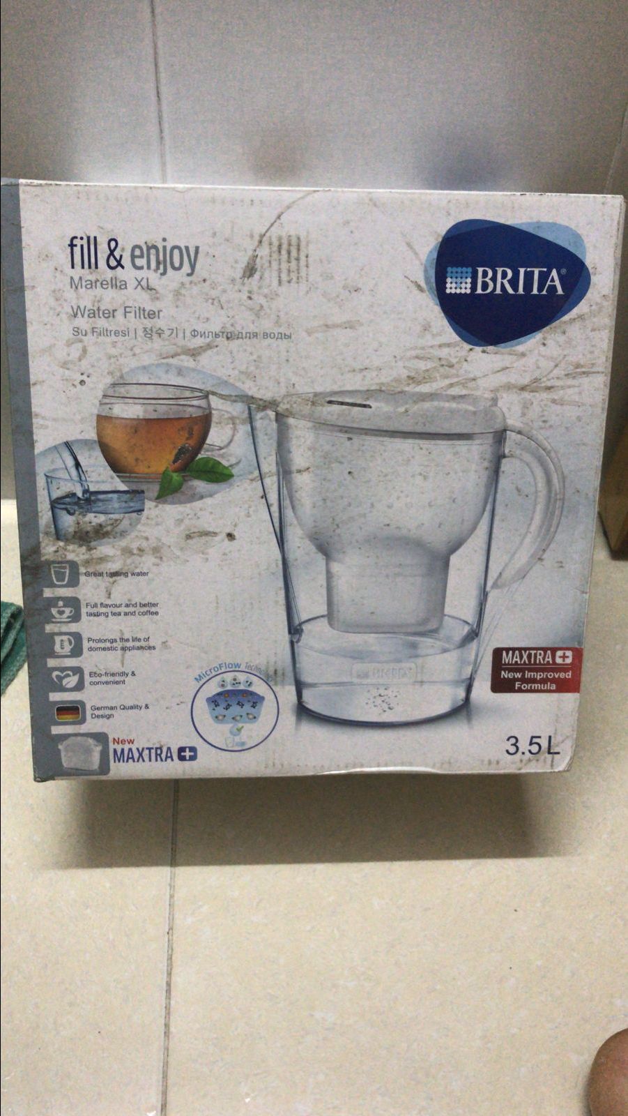 nhận hàng thấy hụt hẫng ghê, nhìn cái thùng dơ ơi dơ, sản xuất từ 2018, mình k biết lõi lọc có quá hạn sử dụng không 😥