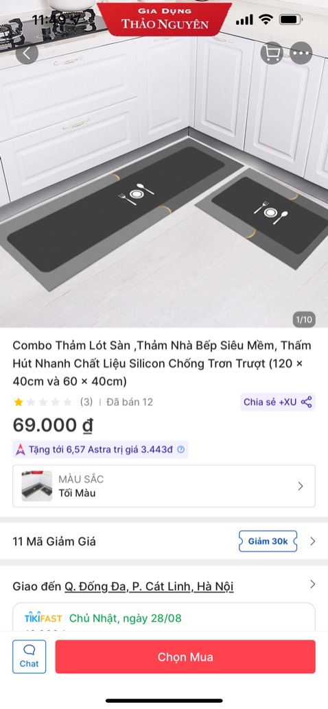 Mình đặt hàng 1 mẫu shop giao 1 mẫu hoàn toàn khác. Không giống hình ảnh 1 chút nào. Rất tệ. Nhắn cho shop thì đọc không phản hồi. Không bao giờ quay lại.