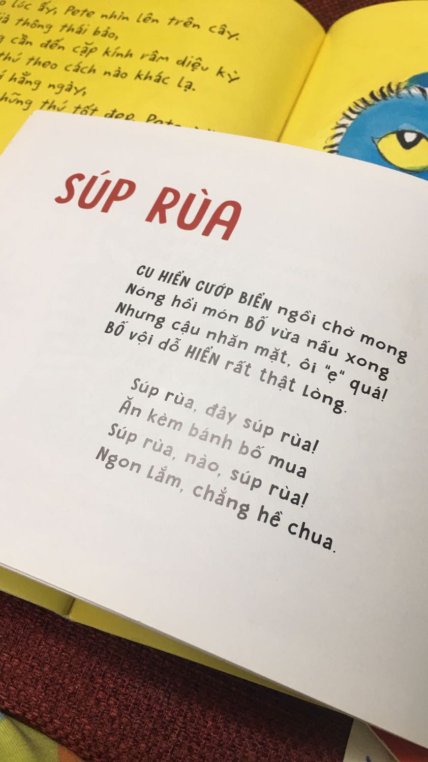 Nội dung sách là 5 câu chuyện riêng biệt về cu Hiển cướp biển. Sách dịch dưới dạng thơ, dễ nghe, dễ thuộc, nội dung cũng rất dễ hiểu với trẻ con.