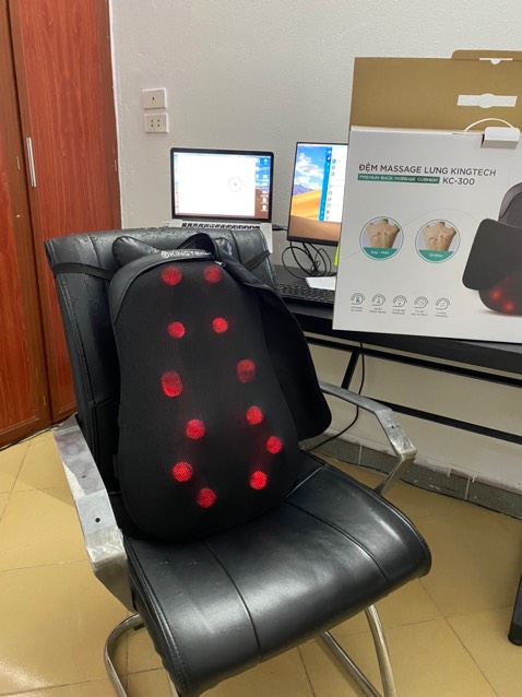 Đệm xịn xò, massage toàn bộ lưng siêu phê , nên mua nha mọi người, thuận tiện di chuyển, rất thích hợp dân văn phòng, đặc biệt ai hay đau  lưng do ngồi nhiều như mình. Ok luôn 10 điểm 💪👌👍👍👍👍