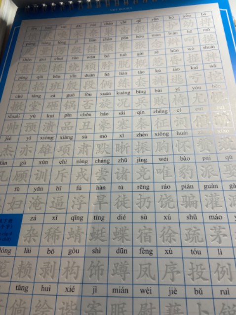 Dày, đẹp, chắc chắn, chữ in chìm, bút bay mực tiện lợi, rất nên mua khi mới bắt đầu học tiếng Trung nha mn