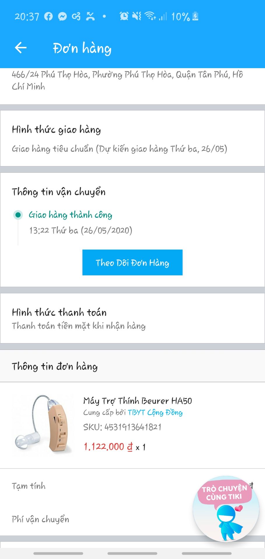 hôm 25/5 đặt hàng 26 là mình nhạn đc rồi . nhưng mua cho bà ở tận đồng nai dùng cơ . sau gần 1 tháng . bà phải mang trả lại mình vì coi tivi bật to nó hú ù cả tai bà . bật nhỏ thì chả nghe dc gì :( 
không biết con máy mình mua bị lỗi hay thế nào buồn ghê. mua cái máy tốn tiền mà suốt ngày bị mẹ cằng nhằng vì dùng không được mà mua cho bà hôm 25/5 đặt hàng 26 là mình nhạn đc rồi . nhưng mua cho bà ở tận đồng nai dùng cơ . sau gần 1 tháng . bà phải mang trả lại mình vì coi tivi bật to nó hú ù cả tai bà . bật nhỏ thì chả nghe dc gì :( 
không biết con máy mình mua bị lỗi hay thế nào buồn ghê. mua cái máy tốn tiền mà suốt ngày bị mẹ cằng nhằng vì dùng không được mà mua cho bà