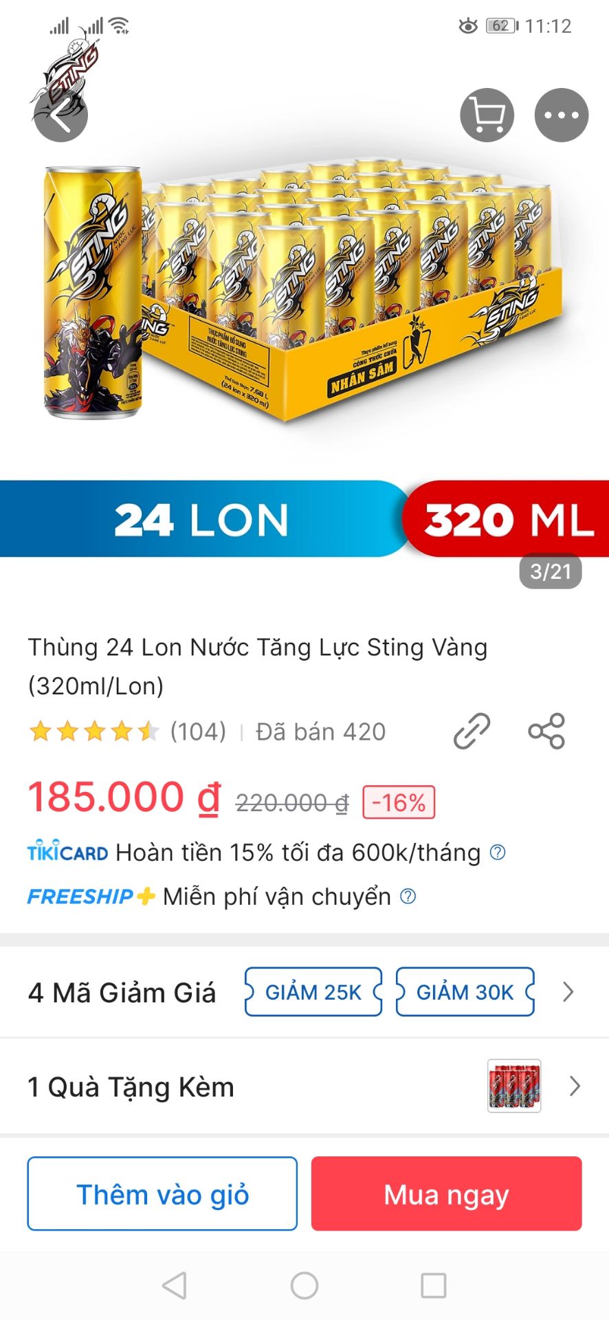 Giao sai mẫu sting. Mình đặt mẫu hình mới nhưng giao mẫu cũ. Rất không hài lòng. Thấy shipper tội nghiệp nên mình nhận cho shipper vui chứ không hài lòng tiki giao hàng sai mẫu khách đặt.