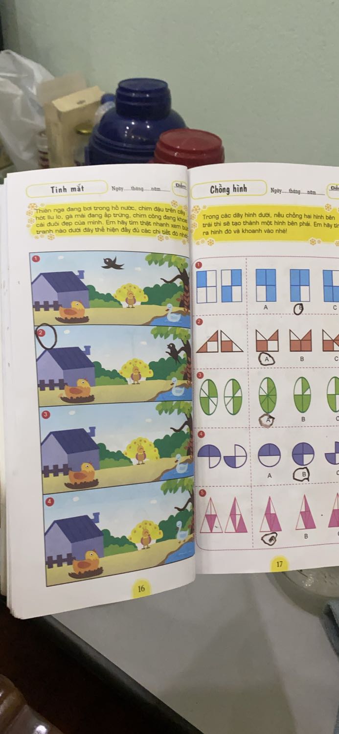 Sách dạy khả năng tư duy khá tốt nhưng theo mình nhìu bài sẽ hơi khó cho các bạn 5 tuổi