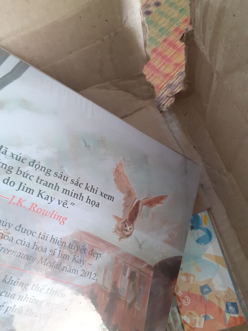 🥺 Đóng gói không thể sơ sài hơn, cái hộp nát không thể nát hơn. Hy vọng tiki sẽ có thêm nhiều hộp có kích thước đa dạng hơn hoặc/và có thêm giấy, bọc chống sốc để đóng gói sp.
Về cuốn HP này: khổ cực to, bìa cứng, in màu siêu xịn, nhưng bị móp hết 1 góc do vận chuyển rồi 😭