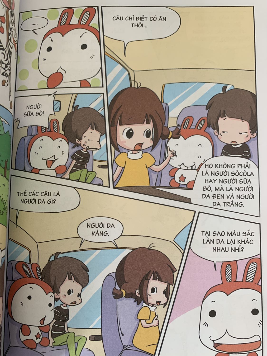 Những câu hỏi được giải đáp sinh động bằng những câu chuyến ngắn dí dỏm làm bé đọc và nhớ lâu hơn. Có những câu hỏi mà người lớn còn chưa biết nè!