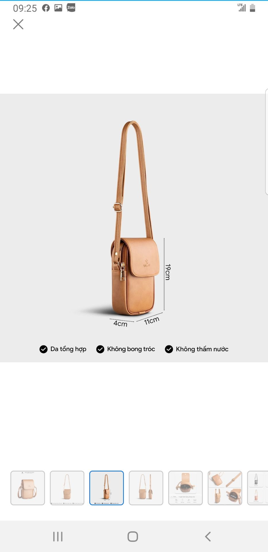 Túi đẹp, màu nào cũng muốn chọn. Nhỏ gọn,  mình mua cho em ngồi bán hàng đựng điện thoại, tiền lẻ rất tiện.