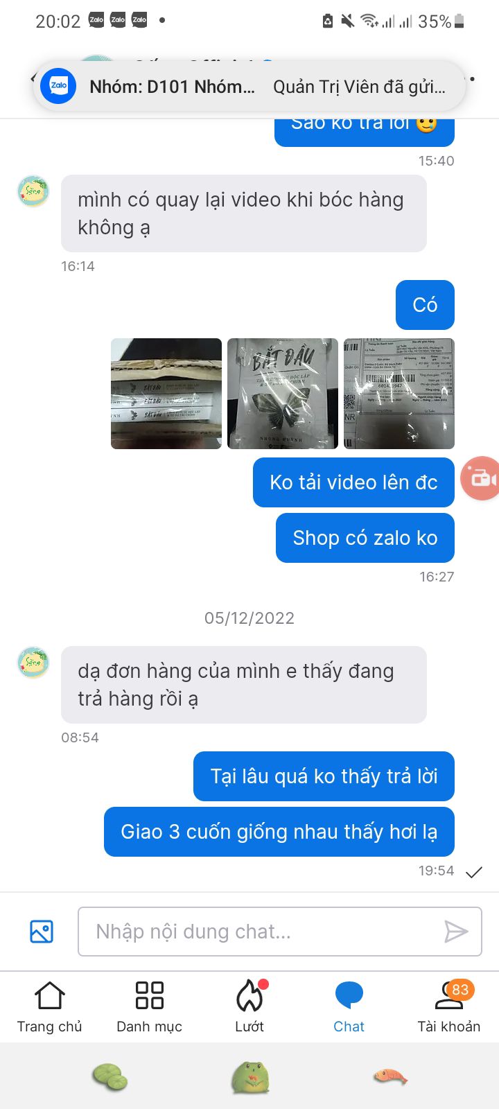 Đặt hàng một đằng giao hàng một nẻo