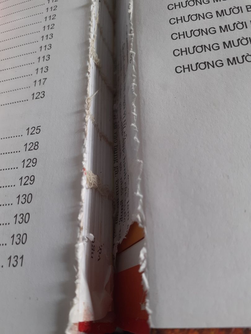 sách vừa mở ra đã bung, mốc meo. Cầm vào thì sộc sệch. 40 trang đầu thì sách màu, phần còn lại thì như sách photo!