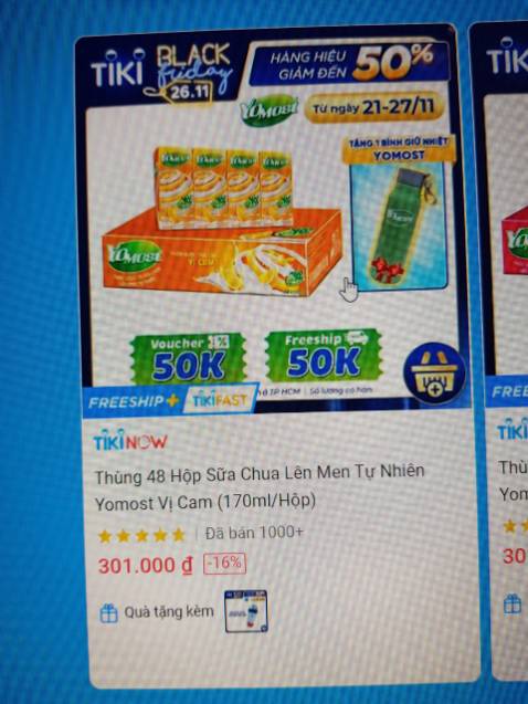 Sản phẩm có ghi rất rõ là có quà tăng kèm (kèm hình ảnh chứng minh), tôi cũng mua trong giai đoạn khuyến mãi (ngày 22/11/2021 mua hàng và giao hàng ngày 23/11/2021). 
Nhưng khi tôi mua cả 03 thùng hàng thì không có bất kỳ 01 sản phẩm khuyến mãi nào được giao kèm như trong quảng cáo!!!.
Khi hỏi về quà khuyến mãi thì bên giao hàng bảo không biết?!
