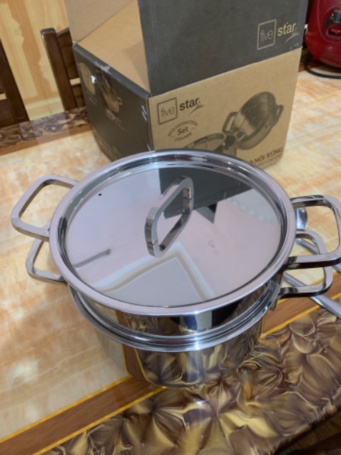 Giao hàng nhanh hơn dự kiến,hàng đẹp,đóng gói chắc chắn,tuy nhiên nồi và xửng không kín khít với nhau