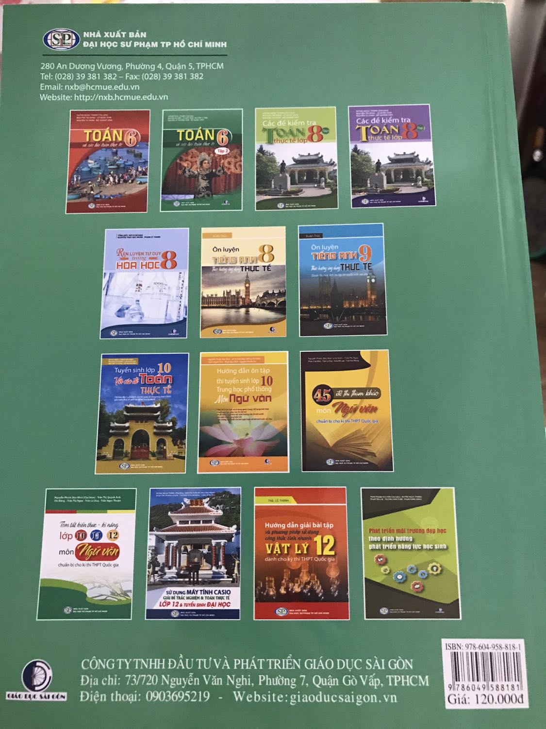 Chất liệu giấy tốt, nội dung thì chưa biết thế nào nhưng công thức toán học mathtype font vẫn chưa đẹp , nên chỉnh sửa lại đẹp hơn . Được cái tiki giao hàng nhanh. Nhưng nên bọc thêm lớp xốp dẻo như fahasa để sách k bị quăn nếp. Ưng ý là mua được giá rẻ hơn giá trên bìa (78k)