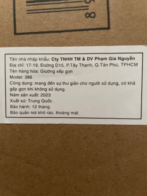 Giường đẹp. Khá chắn chắn. Nằm thoải mái. Gấp lại dễ và gọn
Có điều thông tin ghi khác trên quảng cáo, ko bt chính xác xuất xứ Nhật hay TQ 😳