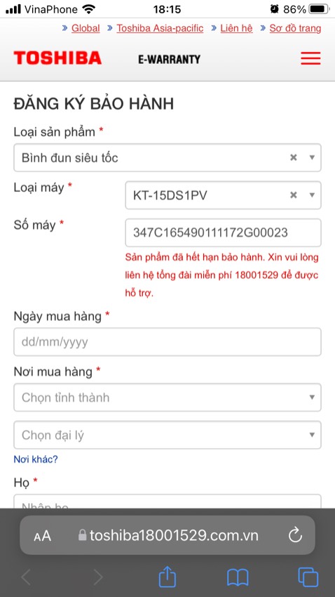 Bán sản phẩm đã hết hạn bảo hành, buồn