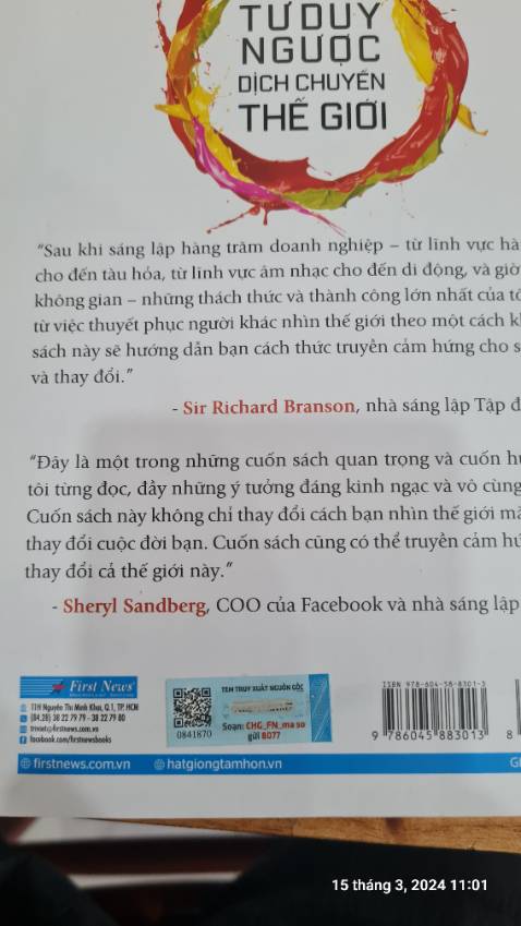 Giao nhanh, đóng gói cẩn thận. Không biết phải sách thật không mà cái tem truy xuất nguồn gốc cào 1 cái bay luôn cả mã, không thấy mã nhập