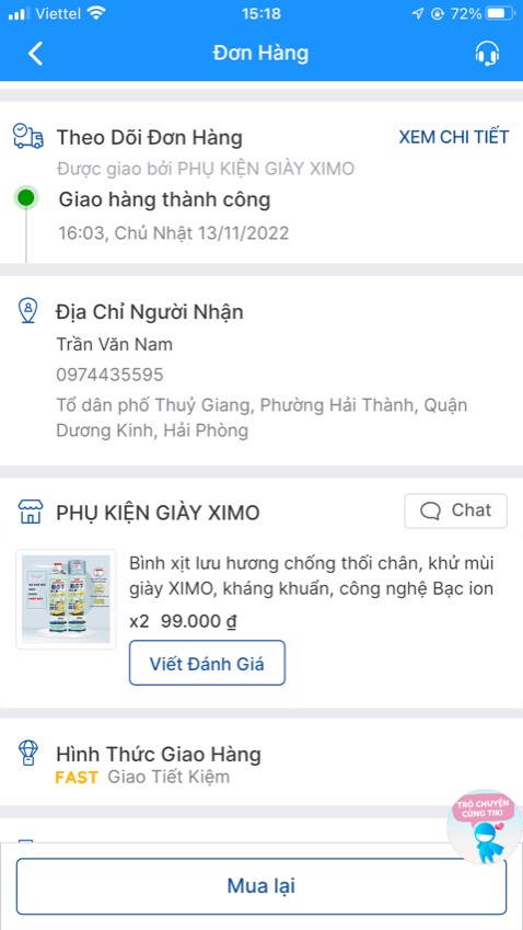 Mình đặt mua hai bình, shop giao có một bình Mình đặt mua hai bình, shop giao có một bình