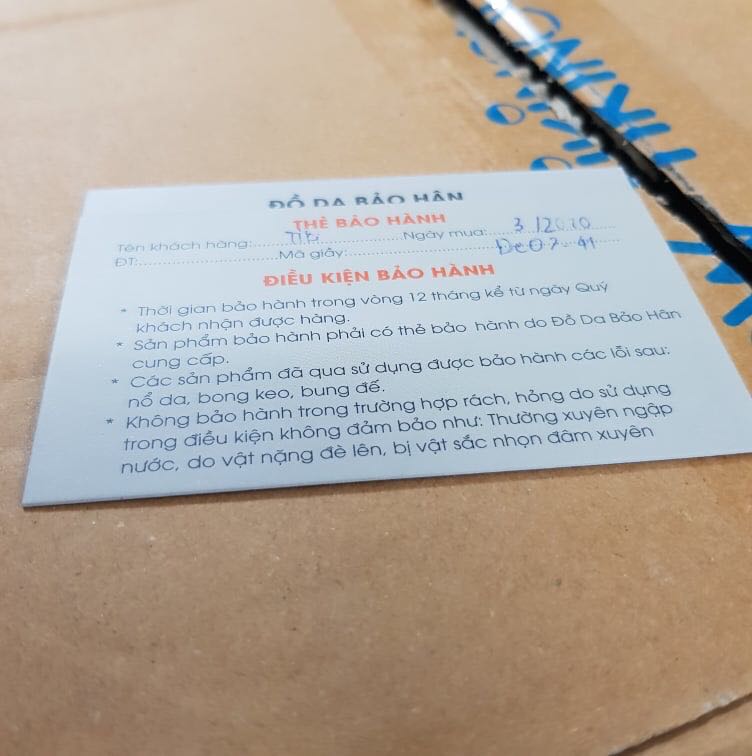 Ngon!
Mà shop Bảo Hân cho em hỏi thẻ bảo hành không ghi ngày mua hàng thì như nào anh zai nhỉ?? Ngon!
Mà shop Bảo Hân cho em hỏi thẻ bảo hành không ghi ngày mua hàng thì như nào anh zai nhỉ??