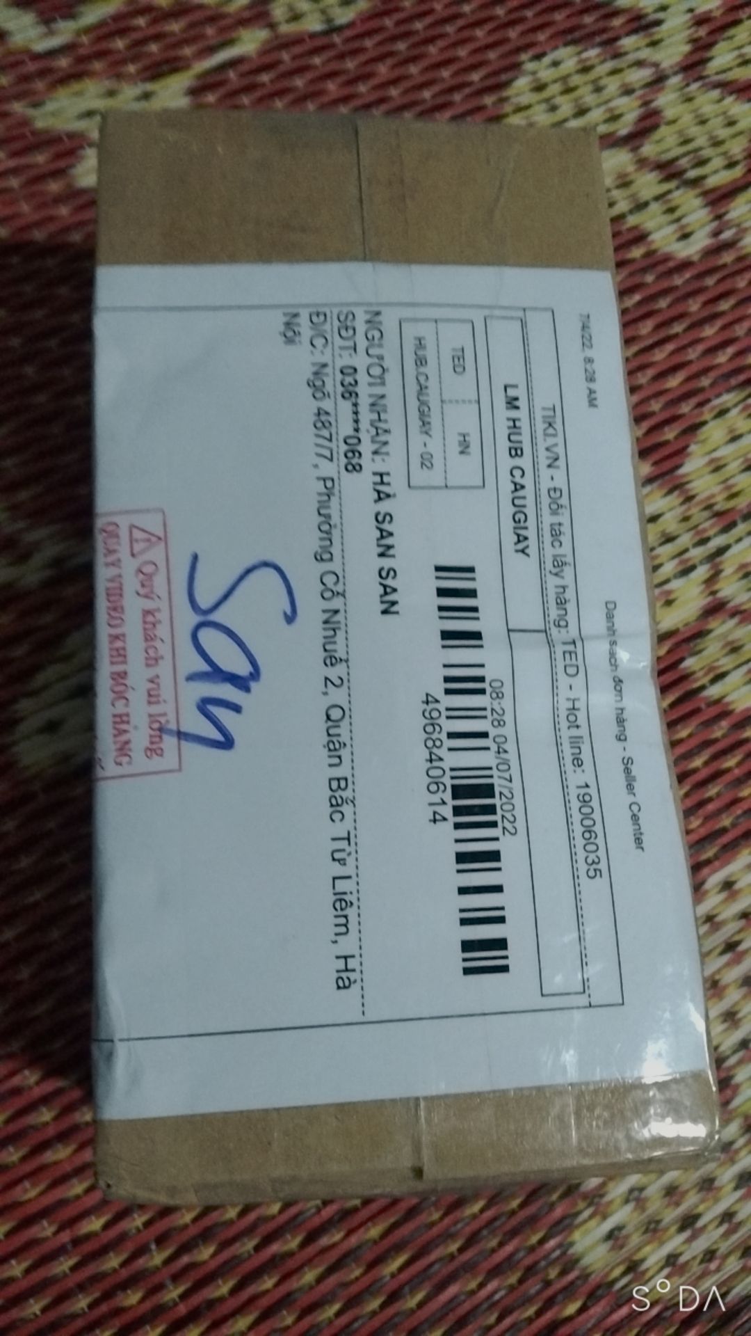 giao hàng nhanh gói hàng cẩn thận nhưng chưa biết hiệu quả cho shop 5 sao