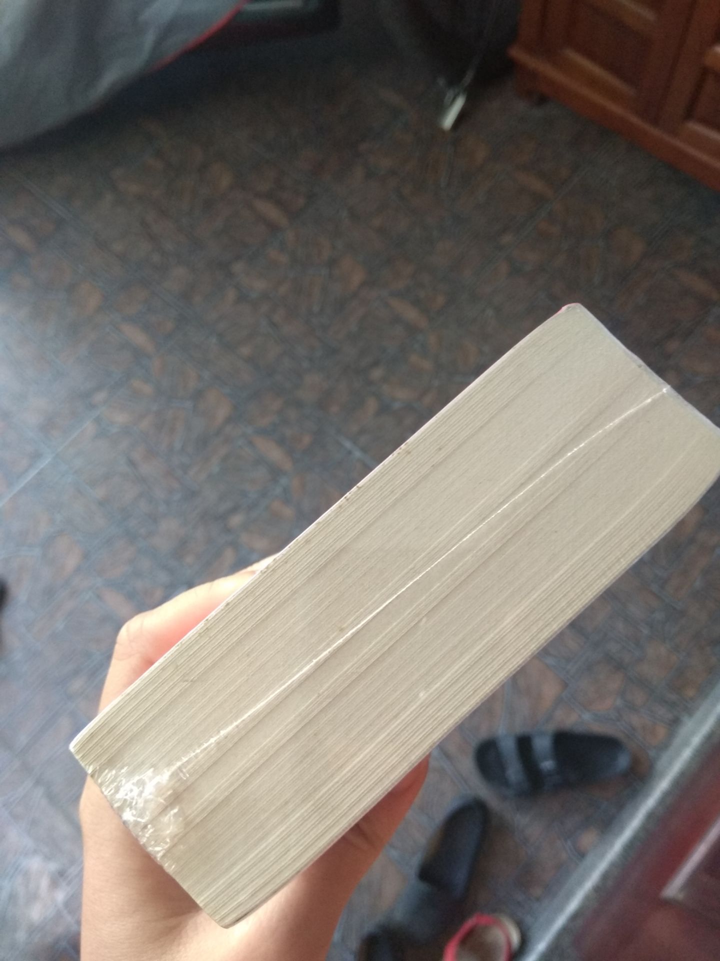 sách có seal nhưng rõ ràng là vừa mới được bọc vào, nhìn qua lớp nilon cũng thấy sách có rất nhiều vết xước, có cả vết đen sì trên giấy, sách cũng bị ố