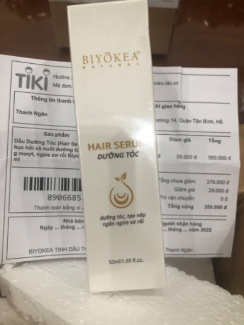 Đã mua serum tóc lần 3, rất hài lòng về chất lượng, mùi thơm dễ chịu Đã mua serum tóc lần 3, rất hài lòng về chất lượng, mùi thơm dễ chịu