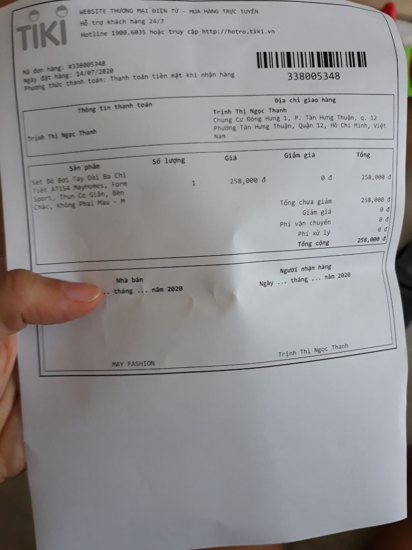 Shop đóng sai hàng, tuy nhiên vì cần dùng gấp không đổi trả kịp nên mình quyết định không đổi trả, mong lần sau shop đóng gói cẩn thận hơn