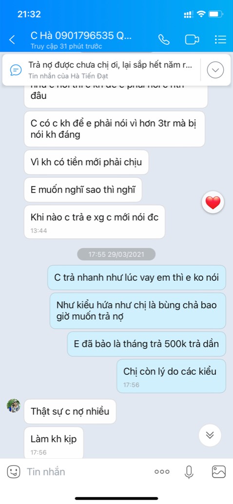 *** quỵt tiền C Hà Bán Bami +84 90 1796535