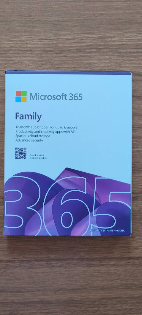 Key sản phẩm Microsoft 365 Family, thời gian 12 tháng, chia sẻ cho 6 người sử dụng