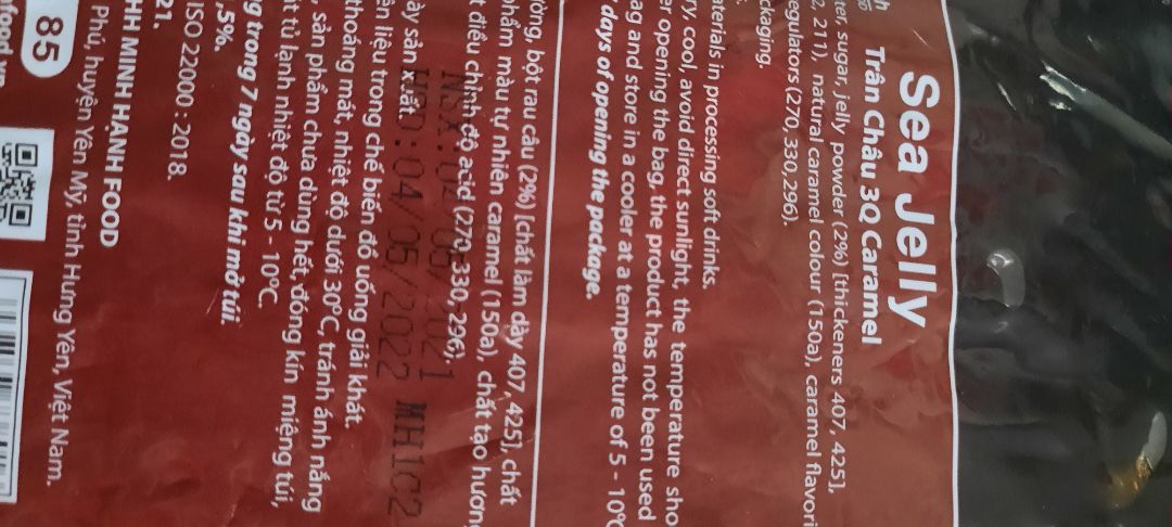 Trân châu đóng gói cẩn thận, giao hàng sớm hơn dự kiến, date còn xa. Về chất lượng thì thơm ngon, vị không hợp với mình không ngọt gắt.