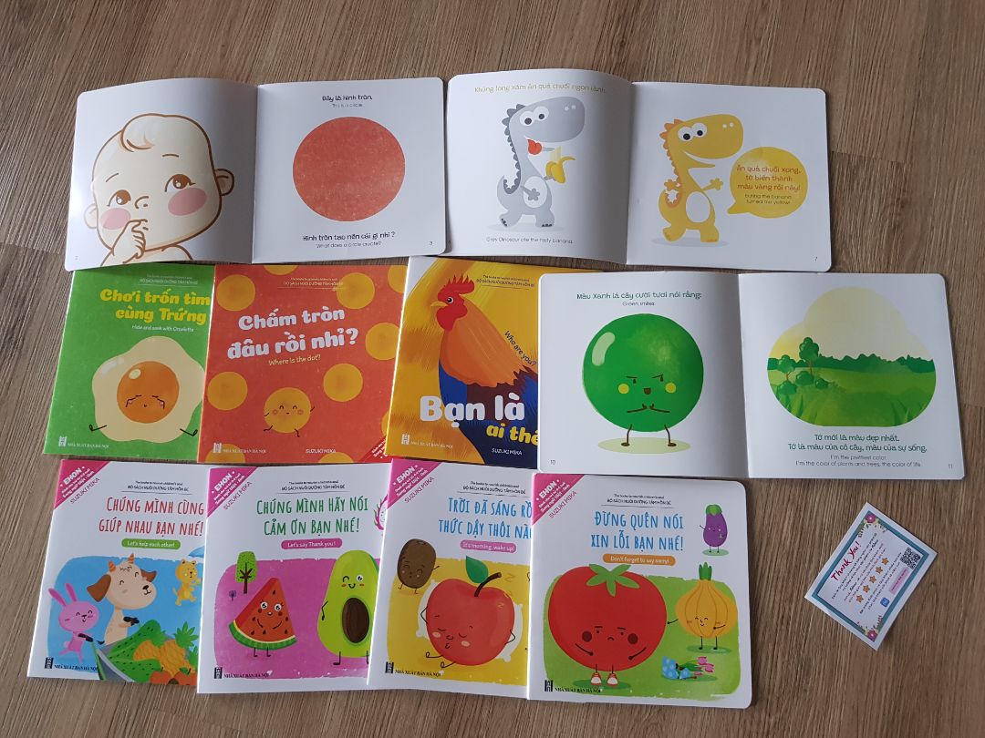 Sách đẹp, tuy nhiên mực ko phải là mực chiết xuất thực vật như của Waboook. Bé nhà mình rất thích ạ