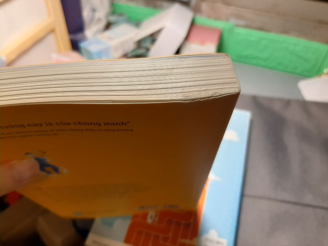 Mình làm việc trong ngành sáng tạo nên muốn mua cuốn sách này từ lâu rồi. Về chất lượng thì khỏi bàn rồi, độ nổi tiếng của cuốn sách cũng như tác giả Sói Ăn Chay thì người trong ngành marketing đều biết. Tuy nhiên sách nhận được vẫn lỗi ở đầu sách như mình chụp ở 2 ảnh cuối, bị gẫy gập nhẹ nên nhăn nheo nhìn hơi xấu trong khi mình quý quyển này lắm