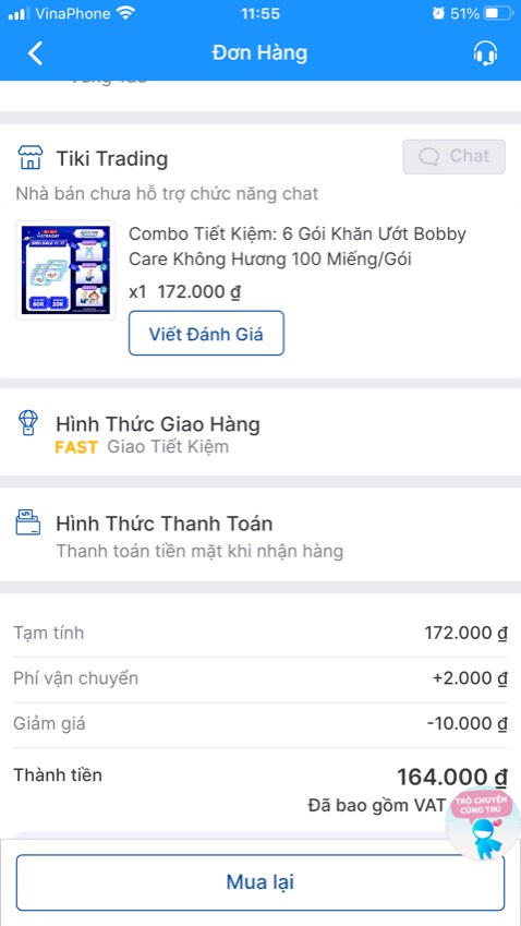 1. Về sản phẩm: Chất lượng của Bobby thì không cần bàn cãi nữa rồi. Rất tốt. 
2. Về dịch vụ vận chuyển: 10 điểm cho Tiki nhé. Đặt hàng siêu sales 11/11 mà chưa đầy 24h đã nhận được hàng. 
Các em giao hàng cực kỳ dễ thương, nhã nhặn và lịch sự. 
3. Phí vận chuyển luôn rẻ hơn ***. Chỉ khi nào bên Tiki ko có mã hàng đó mình mới mua bên *** thôi.