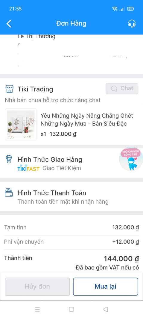 Sách xinh nha, giáo hàng thì siuuuuu nhanh nhé. Nhưng mong Tiki có thể bọc sách bằng giấy chống sốc để sách đỡ bị móp méo nhé. Nói chung là cũng ok nheee