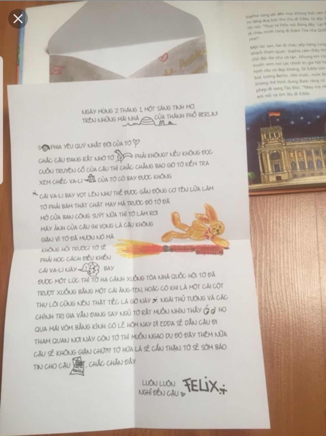 Truyện hấp dẫn, nội dung thú vị, tranh minh họa dễ thương. Các bức thư vừa giúp các bé thêm hiểu biết về thế giới rộng lớn vừa bổ sung vốn từ vựng và cách thức viết thư.