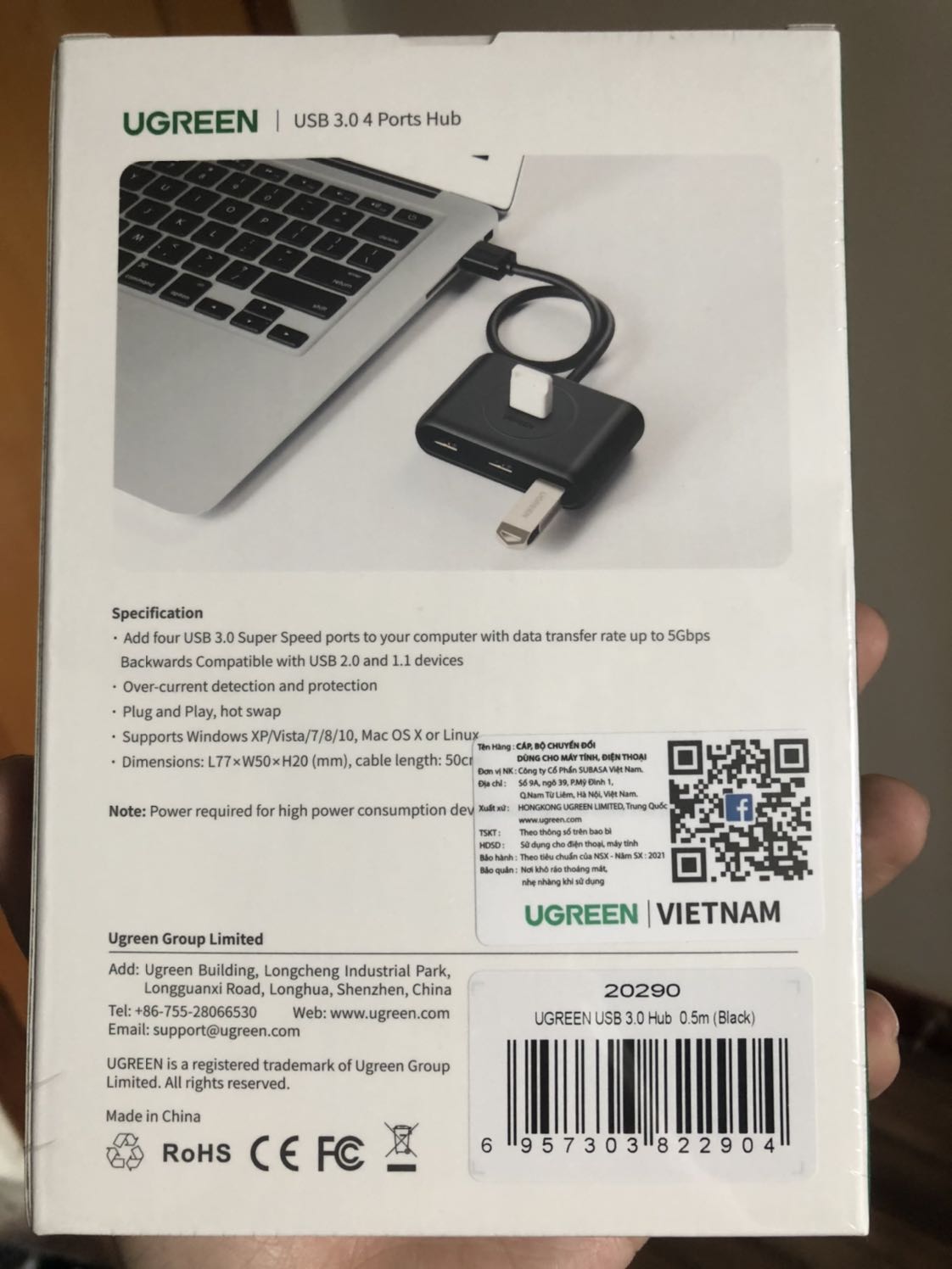 Hàng xài rất ok, đẹp, nhưng có điều là hộp ghi dây 0,5 mét nhưng khi nhận thì ngắn ngủn.