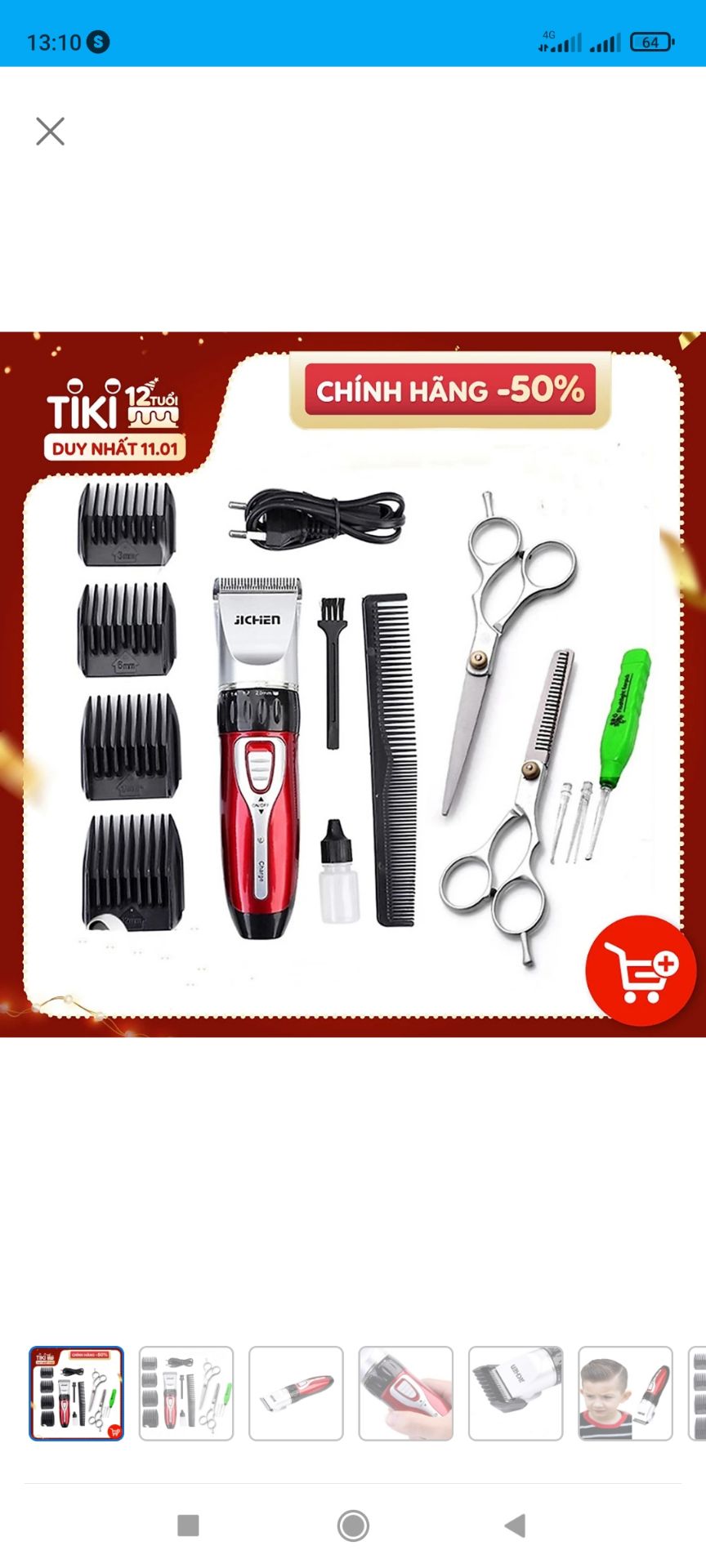 máy cầm nhẹ tay, m mua cắt cho bé 1 tuổi thù rất ok. đủ phụ kiện nhưng chắc ko dùng đến kéo đc. ko có hình ảnh thực tế, m mượn ảnh vậy